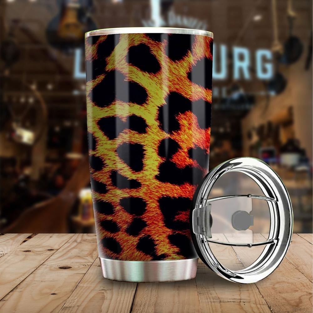 Wild Cheetah Skin Pattern Tumbler Cup - Gearcarcover - 1
