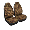 Wild Cheetah Skin Print Car Seat Covers Custom Brown Car Accessories - Gearcarcover - 3