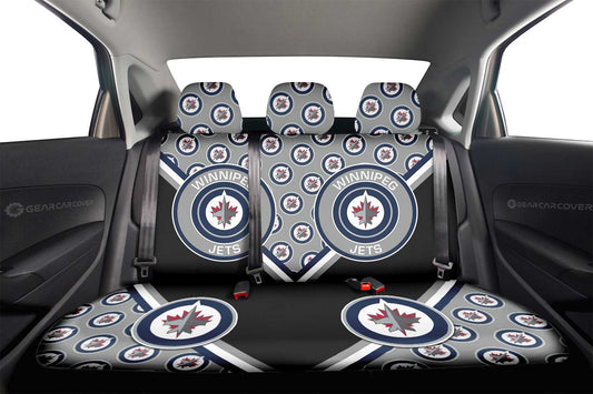 Winnipeg Jets Car Back Seat Cover Custom Car Decorations For Fans - Gearcarcover - 2