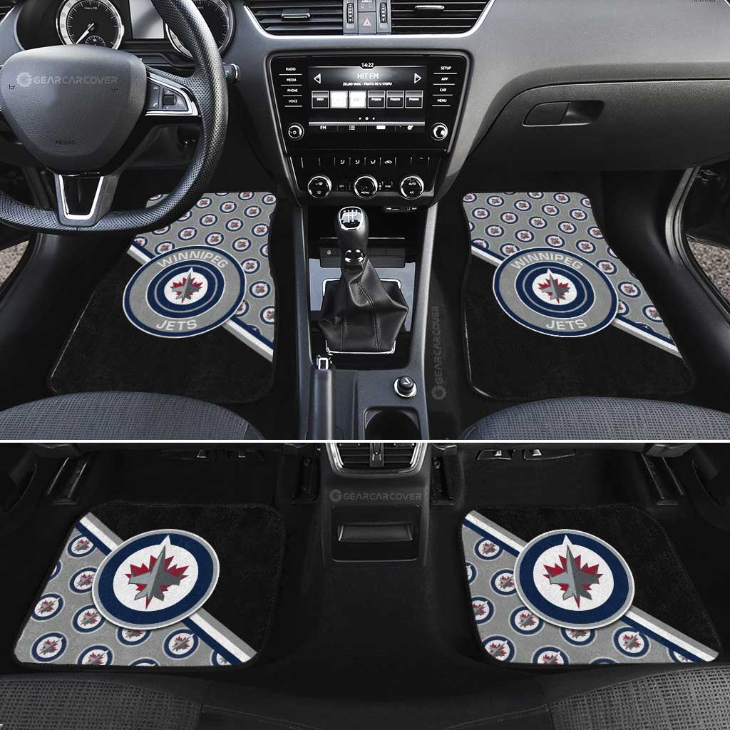 Winnipeg Jets Car Floor Mats Custom Car Accessories For Fans - Gearcarcover - 2