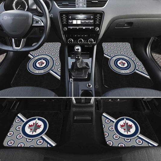 Winnipeg Jets Car Floor Mats Custom Car Accessories For Fans - Gearcarcover - 2
