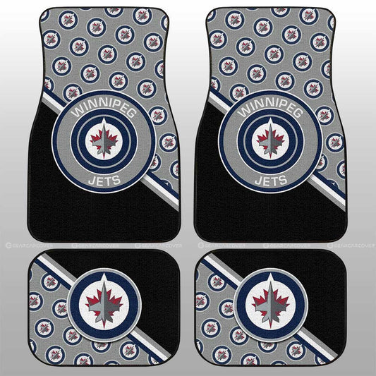Winnipeg Jets Car Floor Mats Custom Car Accessories For Fans - Gearcarcover - 1
