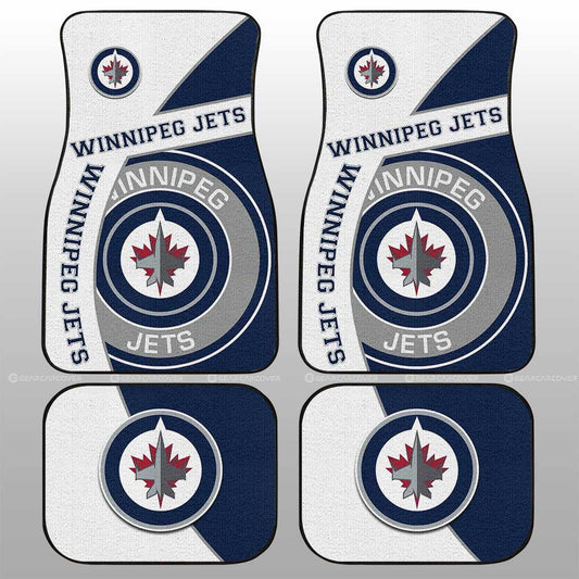 Winnipeg Jets Car Floor Mats Custom Car Accessories For Fans - Gearcarcover - 1