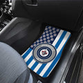Winnipeg Jets Car Floor Mats Custom US Flag Style - Gearcarcover - 3