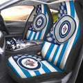 Winnipeg Jets Car Seat Covers Custom US Flag Style - Gearcarcover - 2
