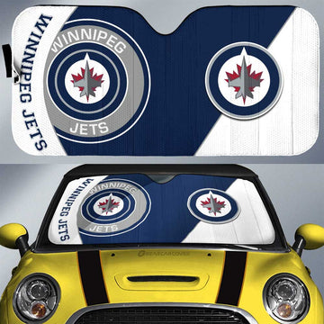 Winnipeg Jets Car Sunshade Custom Car Accessories For Fans - Gearcarcover - 1
