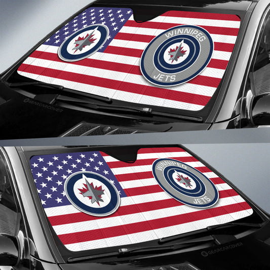 Winnipeg Jets Car Sunshade Custom Car Accessories - Gearcarcover - 2