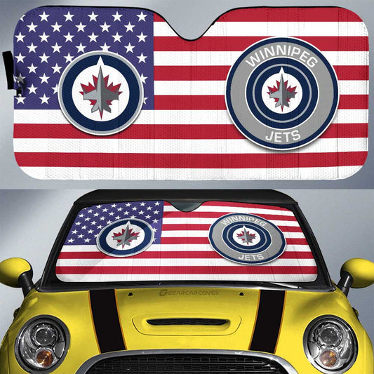 Winnipeg Jets Car Sunshade Custom Car Accessories - Gearcarcover - 1