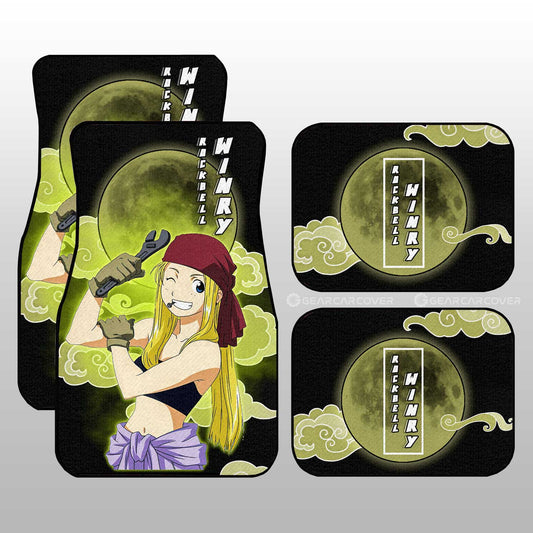 Winry Rockbell Car Floor Mats Custom Anime Fullmetal Alchemist Car Interior Accessories - Gearcarcover - 1