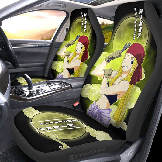 Winry Rockbell Car Seat Covers Custom Anime Fullmetal Alchemist Car Interior Accessories - Gearcarcover - 2