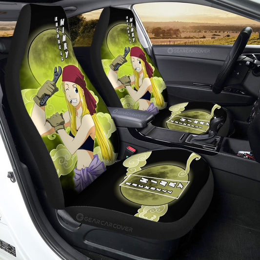 Winry Rockbell Car Seat Covers Custom Anime Fullmetal Alchemist Car Interior Accessories - Gearcarcover - 1