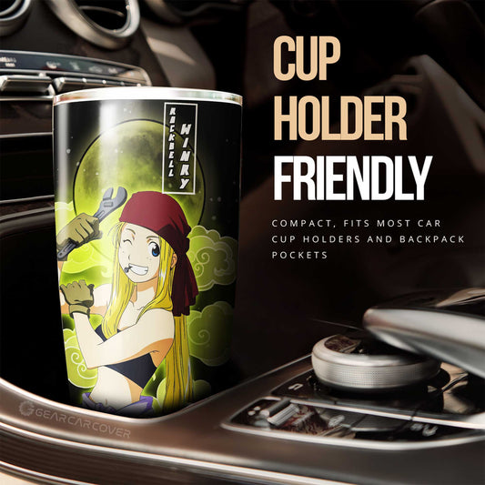 Winry Rockbell Tumbler Cup Custom Anime Fullmetal Alchemist Car Interior Accessories - Gearcarcover - 2