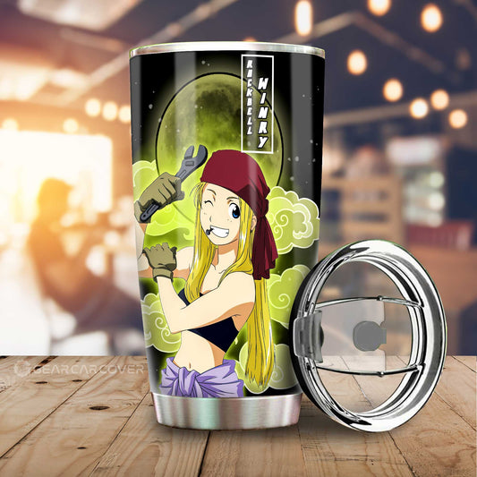 Winry Rockbell Tumbler Cup Custom Anime Fullmetal Alchemist Car Interior Accessories - Gearcarcover - 1