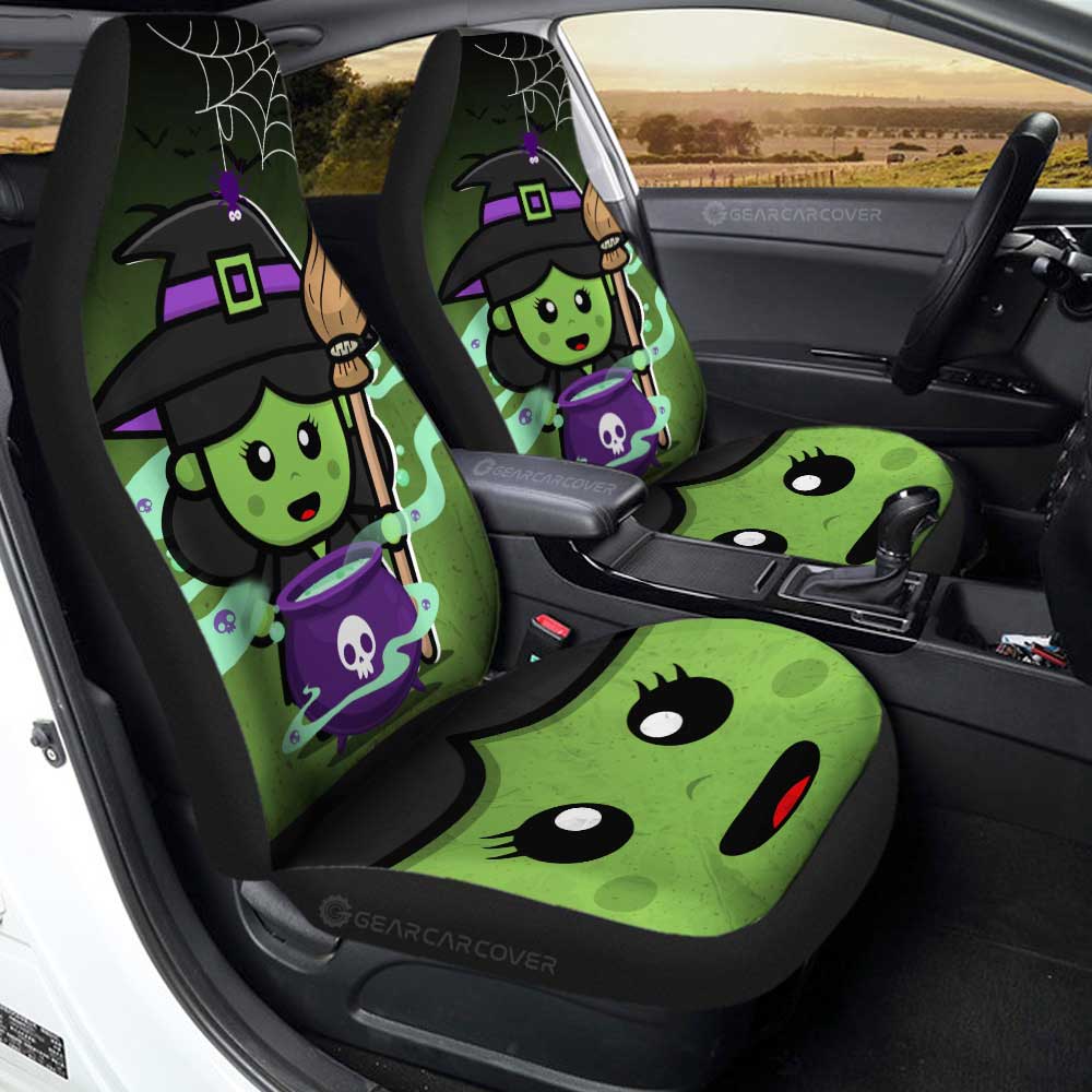 Witch Car Seat Covers Custom Halloween Characters Car Accessories - Gearcarcover - 3