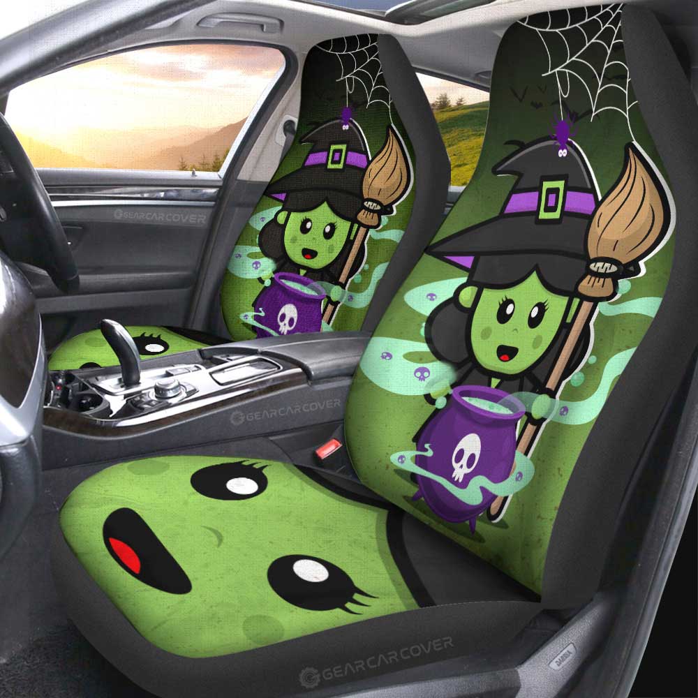 Witch Car Seat Covers Custom Halloween Characters Car Accessories - Gearcarcover - 4