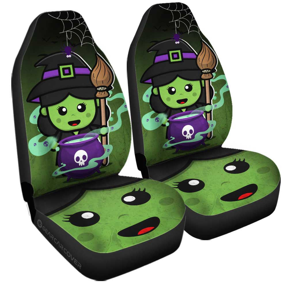 Witch Car Seat Covers Custom Halloween Characters Car Accessories - Gearcarcover - 1