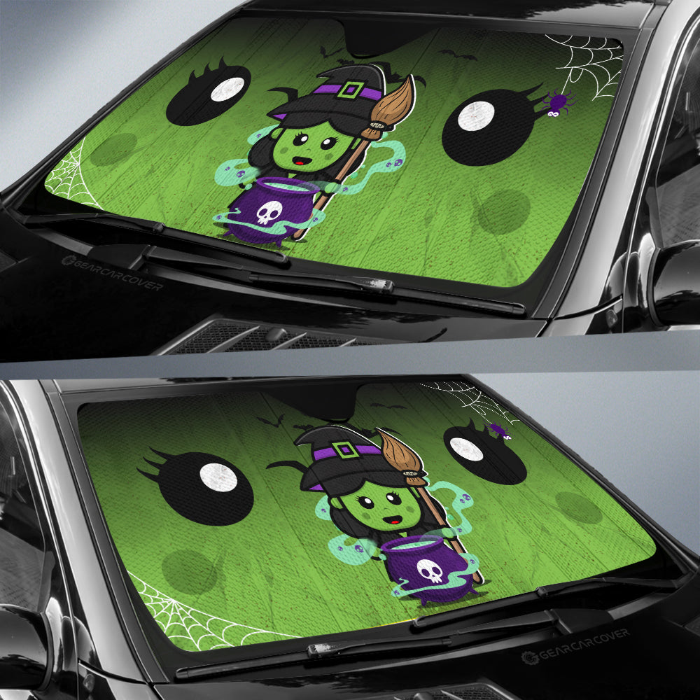 Witch Car Sunshade Custom Halloween Characters Car Interior Accessories - Gearcarcover - 3