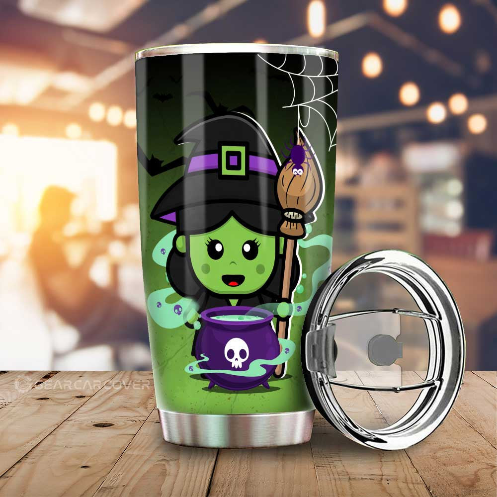 Witch Tumbler Cup Custom Halloween Characters Car Interior Accessories - Gearcarcover - 1