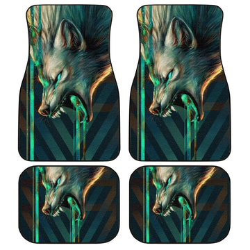 Wolf Car Floor Mats Custom Fantacy Wolf Car Accessories - Gearcarcover - 1