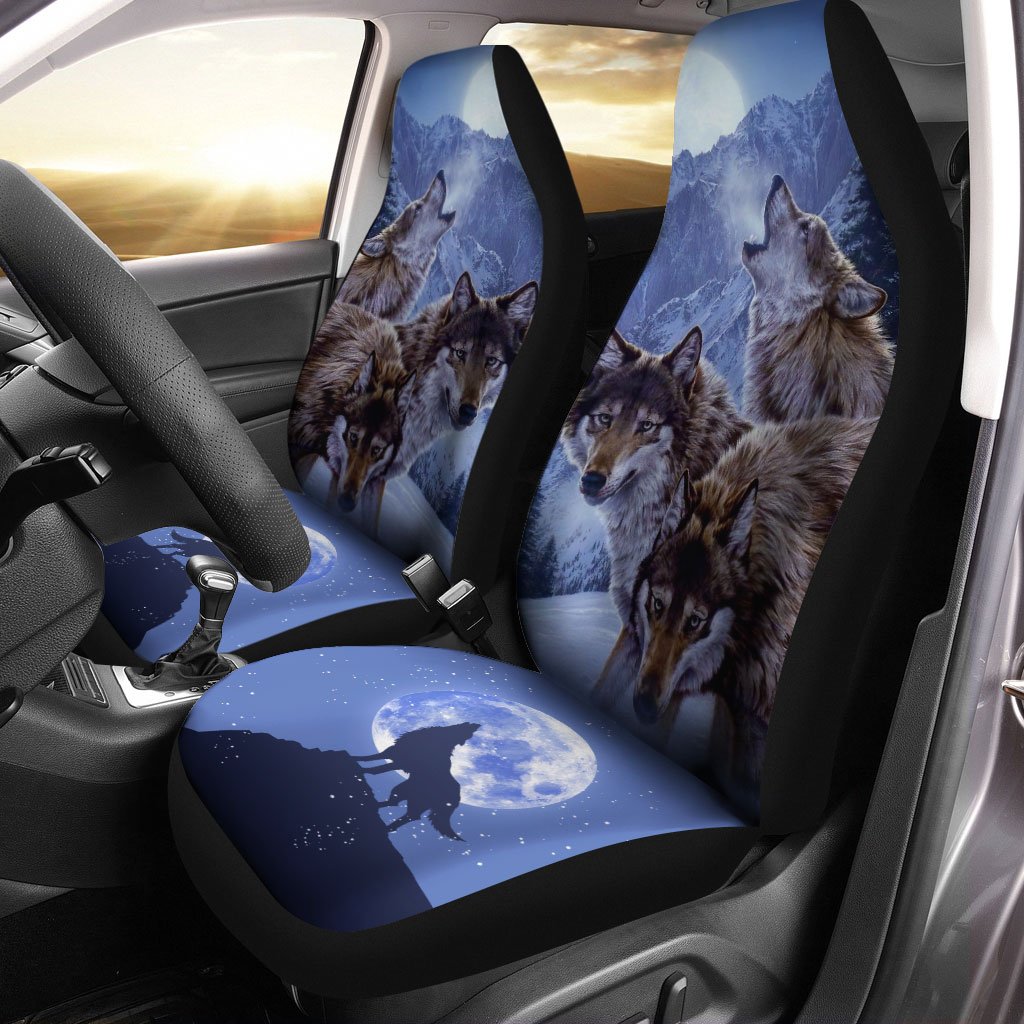 Wolf Car Seat Covers Custom Car Interior Accessories - Gearcarcover - 2
