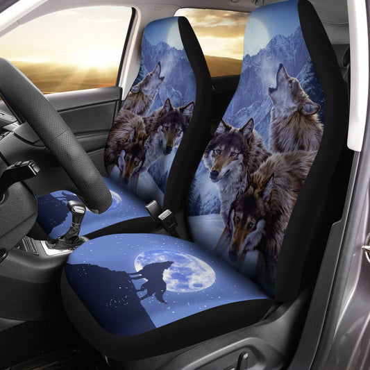 Wolf Car Seat Covers Custom Car Interior Accessories - Gearcarcover - 2