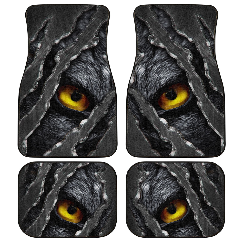 Wolf Eyes Car Floor Mats Custom Wild Animal Car Accessories - Gearcarcover - 1