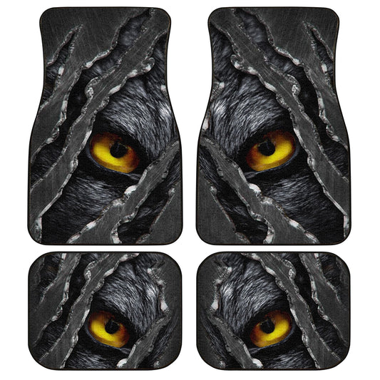 Wolf Eyes Car Floor Mats Custom Wild Animal Car Accessories - Gearcarcover - 1