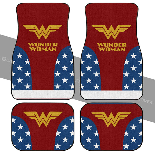 Wonder Woman Uniform Car Floor Mats Custom Car Accessories - Gearcarcover - 2