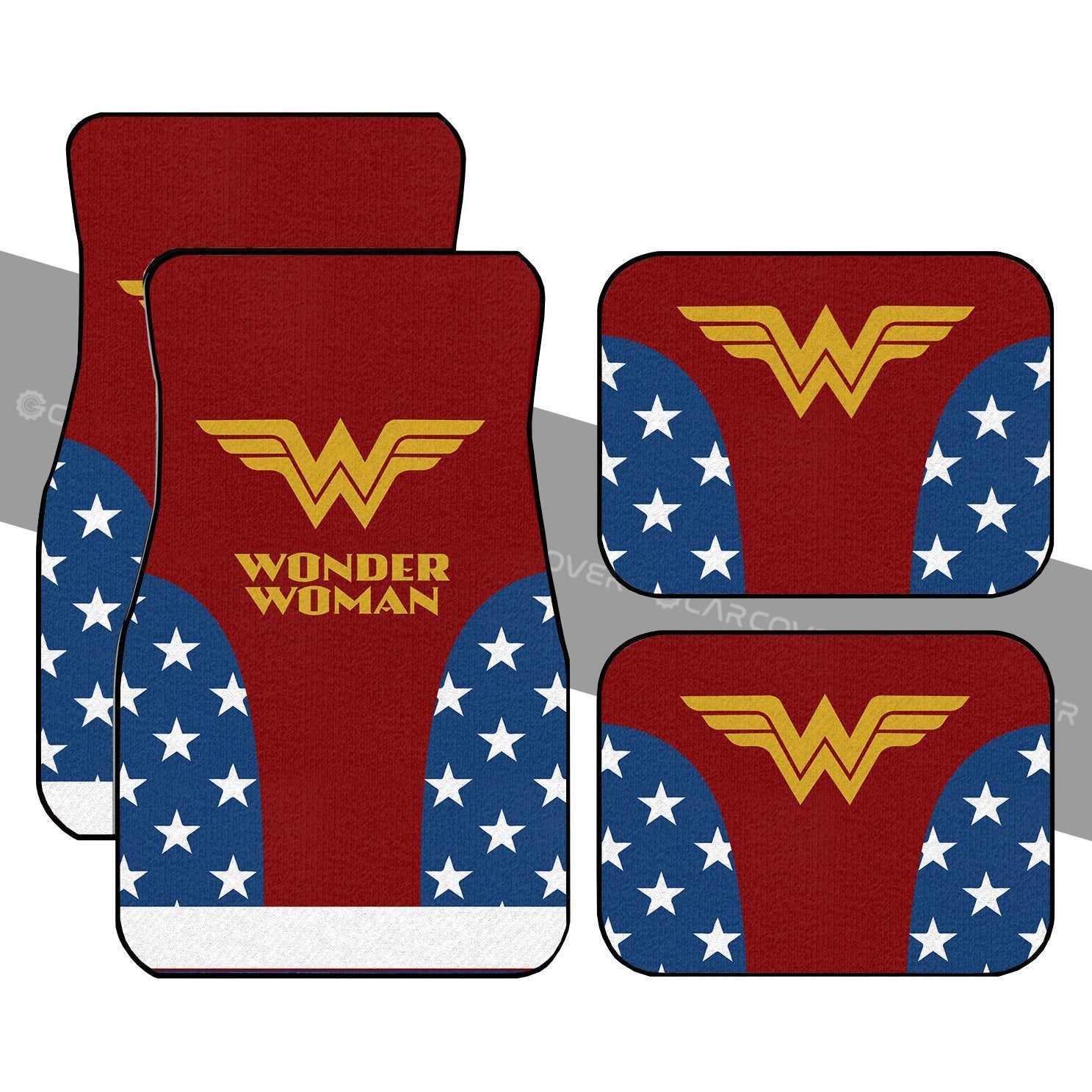 Wonder Woman Uniform Car Floor Mats Custom Car Accessories - Gearcarcover - 1