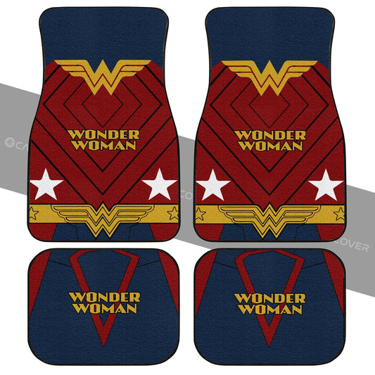 Wonder Woman Uniform Car Floor Mats Custom Car Interior Accessories - Gearcarcover - 2