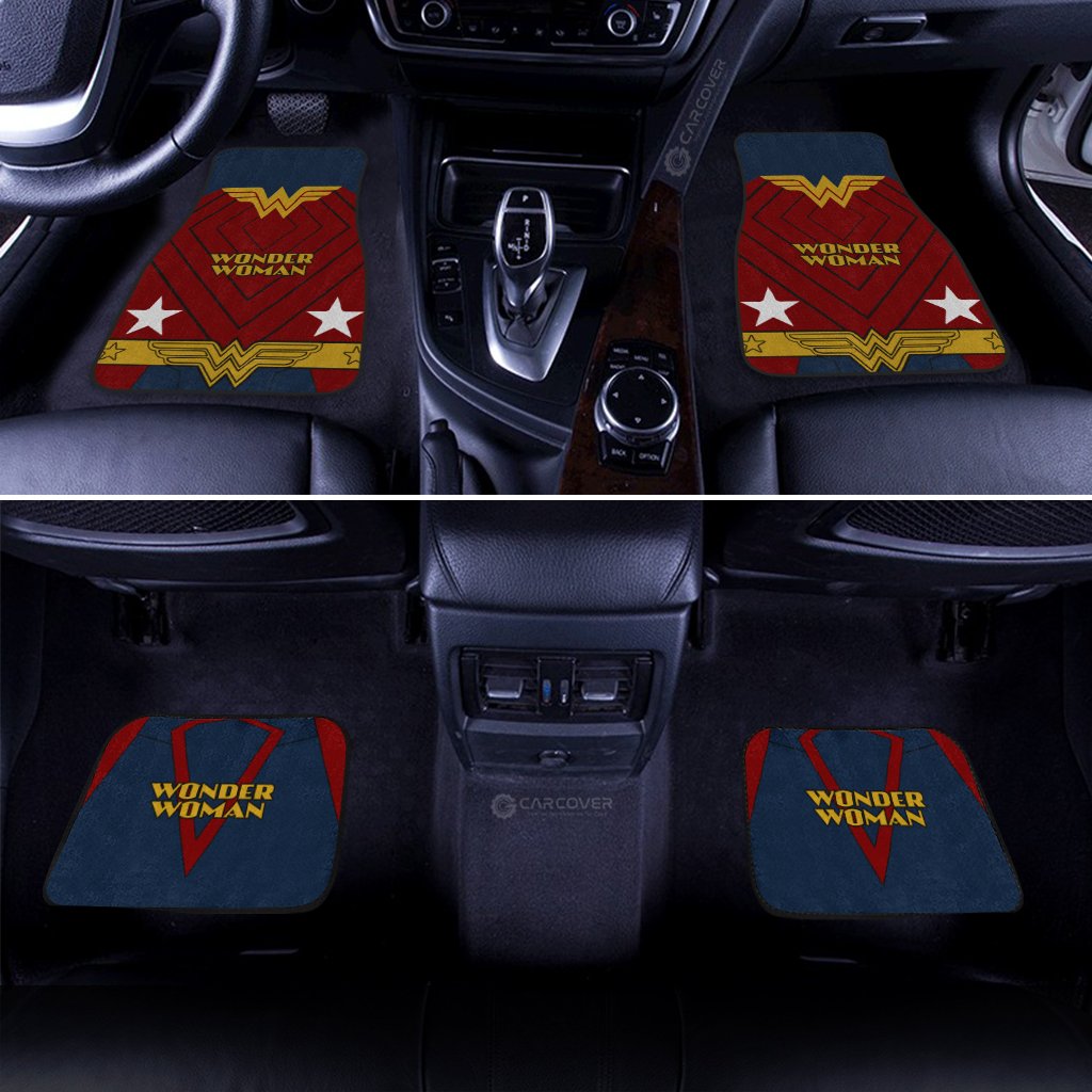 Wonder Woman Uniform Car Floor Mats Custom Car Interior Accessories - Gearcarcover - 3