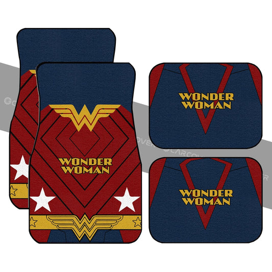 Wonder Woman Uniform Car Floor Mats Custom Car Interior Accessories - Gearcarcover - 1