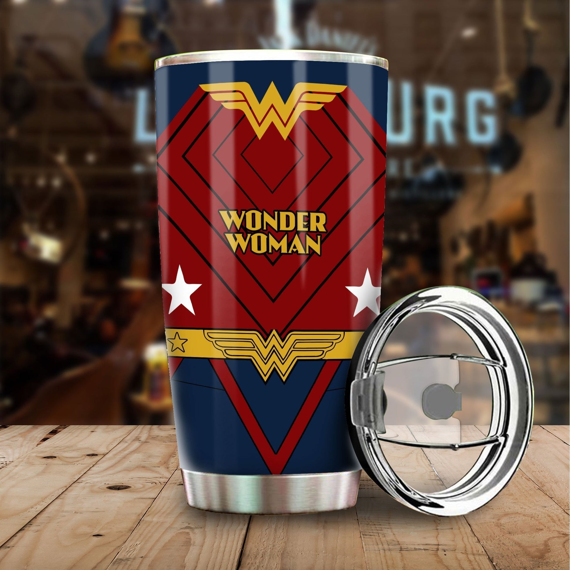 Wonder Woman Uniform Tumbler Cup Custom Car Interior Accessories - Gearcarcover - 1