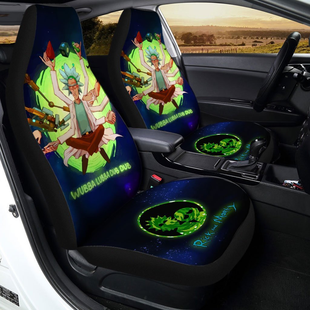 Wubba Lubba Dub Dub Rick Sanchez Car Seat Covers Custom Car Accessories - Gearcarcover - 2