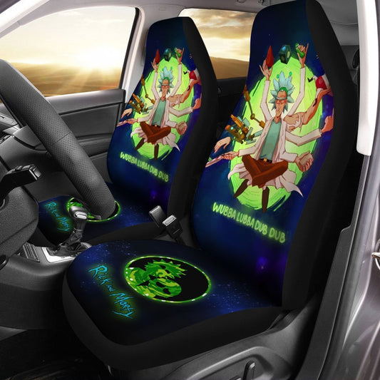 Wubba Lubba Dub Dub Rick Sanchez Car Seat Covers Custom Car Accessories - Gearcarcover - 1
