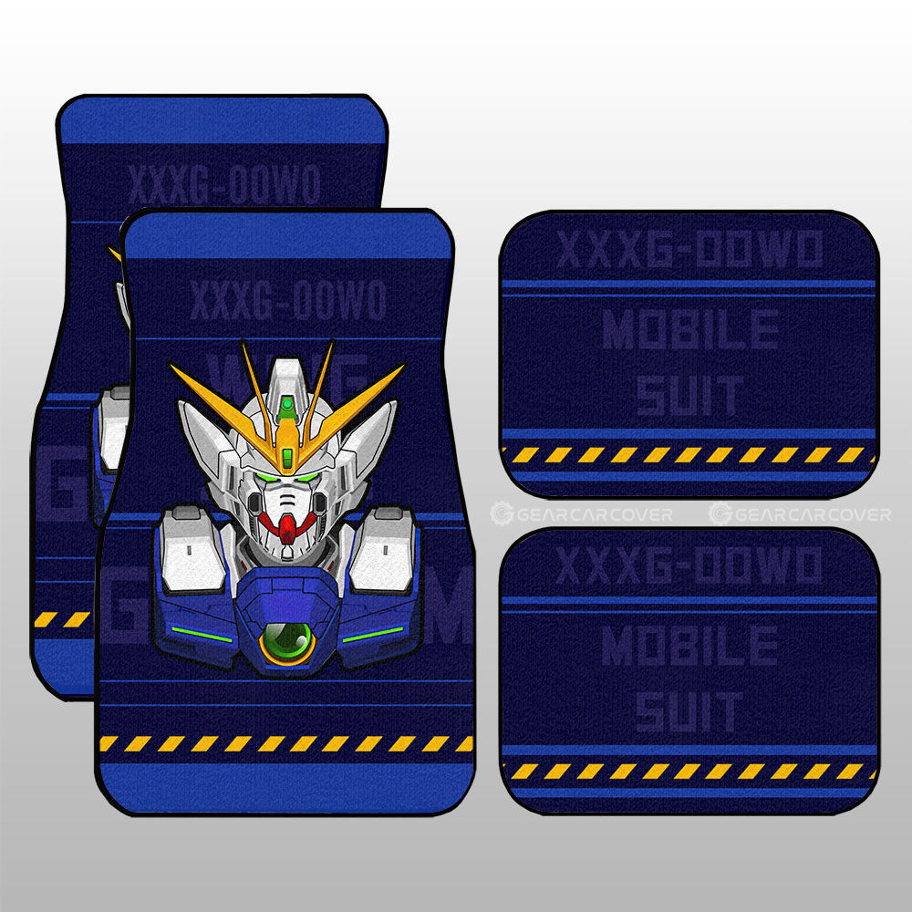 XXXG-00W0 Wing Gundam Zero Car Floor Mats Custom Gundam Anime Car Accessories - Gearcarcover - 3