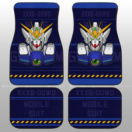 XXXG-00W0 Wing Gundam Zero Car Floor Mats Custom Gundam Anime Car Accessories - Gearcarcover - 1