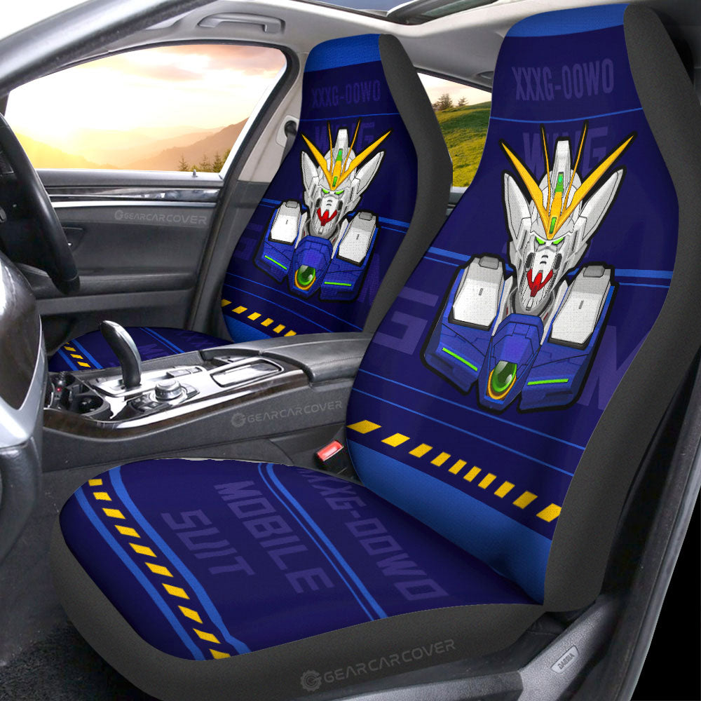 XXXG-00W0 Wing Gundam Zero Car Seat Covers Custom Gundam Anime Car Accessories - Gearcarcover - 4