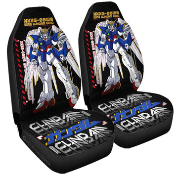 XXXG-00W0 Wing Gundam Zero Car Seat Covers Custom Gundam Anime Car Accessories - Gearcarcover - 1