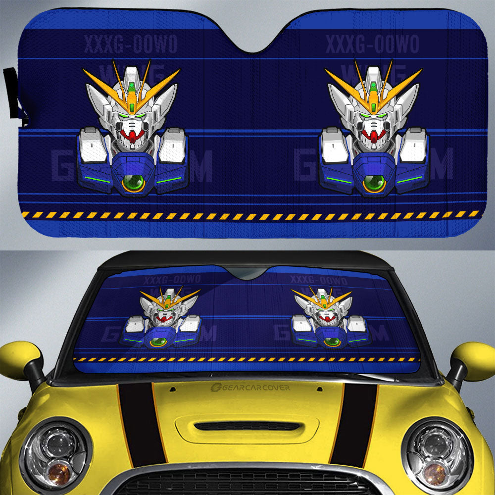 XXXG-00W0 Wing Gundam Zero Car Sunshade Custom Gundam Anime Car Interior Accessories - Gearcarcover - 1