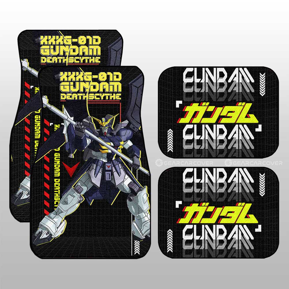 XXXG-01D Gundam Deathscythe Car Floor Mats Custom Gundam Anime Car Accessories - Gearcarcover - 3