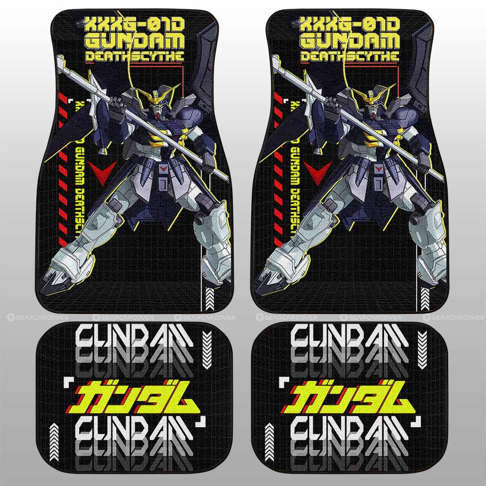 XXXG-01D Gundam Deathscythe Car Floor Mats Custom Gundam Anime Car Accessories - Gearcarcover - 1