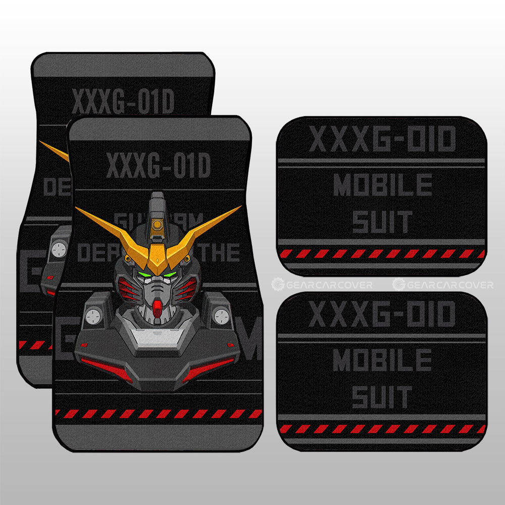 XXXG-01D Gundam Deathscythe Car Floor Mats Custom Gundam Anime Car Accessories - Gearcarcover - 3