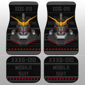 XXXG-01D Gundam Deathscythe Car Floor Mats Custom Gundam Anime Car Accessories - Gearcarcover - 1