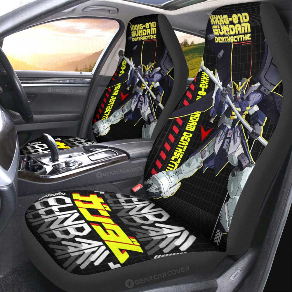 XXXG-01D Gundam Deathscythe Car Seat Covers Custom Gundam Anime Car Accessories - Gearcarcover - 4