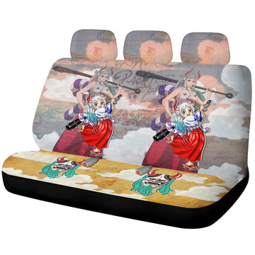 Yamato Car Back Seat Covers Custom One Piece Map Anime Car Accessories - Gearcarcover - 1