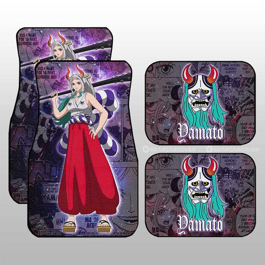 Yamato Car Floor Mats Custom One Piece Anime Car Accessories Manga Galaxy Style - Gearcarcover - 1