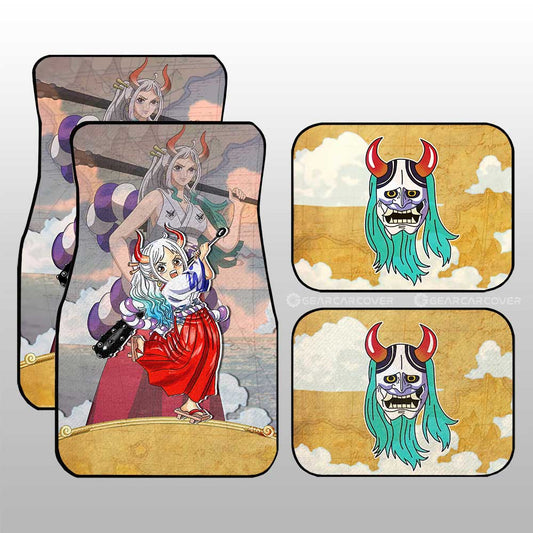 Yamato Car Floor Mats Custom One Piece Map Car Accessories For Anime Fans - Gearcarcover - 1