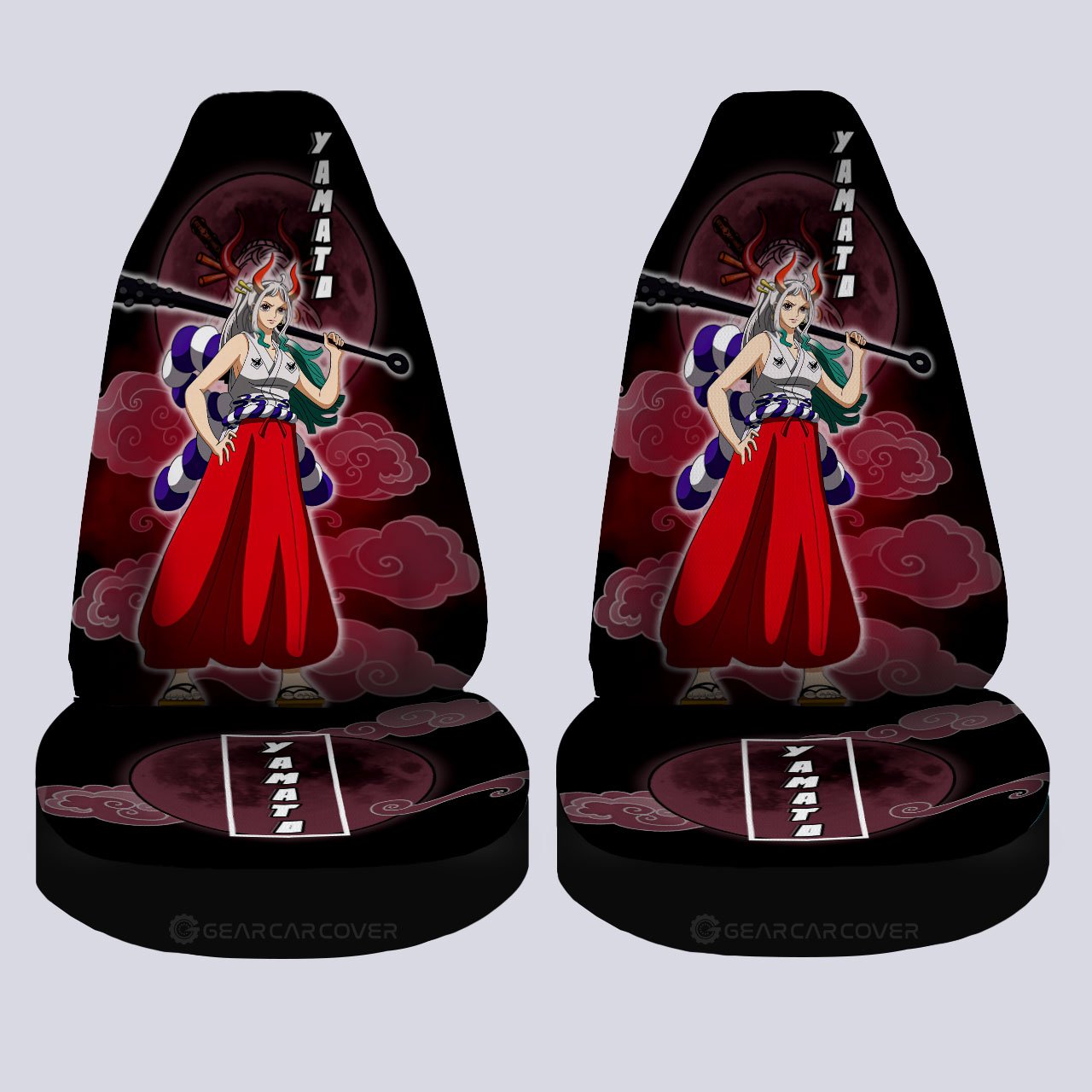 Yamato Car Seat Covers Custom For One Piece Anime Fans - Gearcarcover - 4