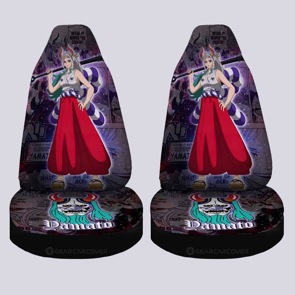 Yamato Car Seat Covers Custom One Piece Anime Car Accessories Manga Galaxy Style - Gearcarcover - 4